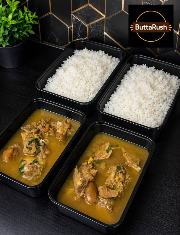 Native Goat Meat Peppersoup & White Rice